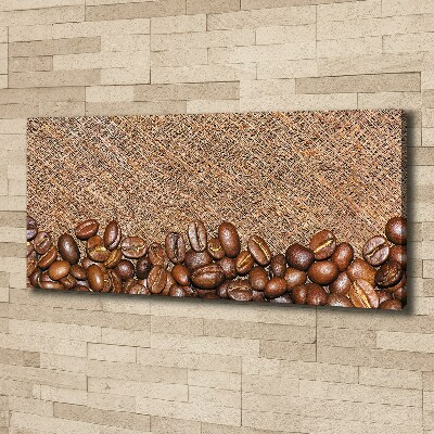 Cuadro canvas con impresión uv duradera horizontal Granos de café