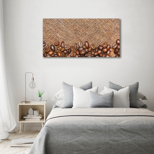 Cuadro canvas con impresión uv duradera horizontal Granos de café
