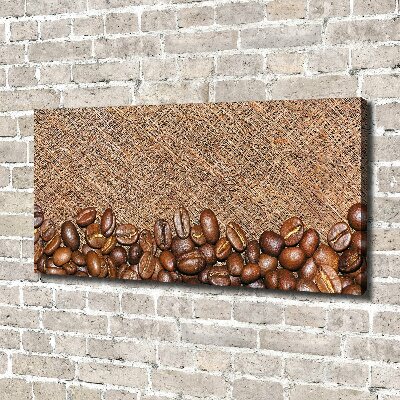 Cuadro canvas con impresión uv duradera horizontal Granos de café