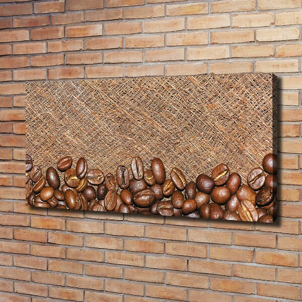 Cuadro canvas con impresión uv duradera horizontal Granos de café
