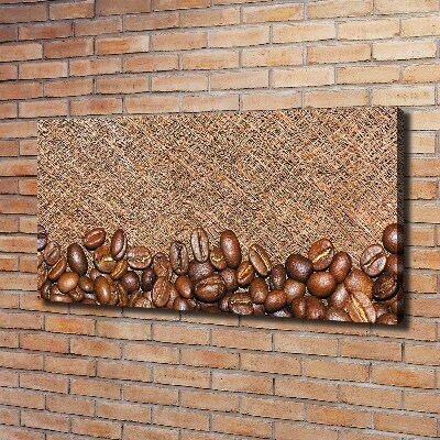Cuadro canvas con impresión uv duradera horizontal Granos de café