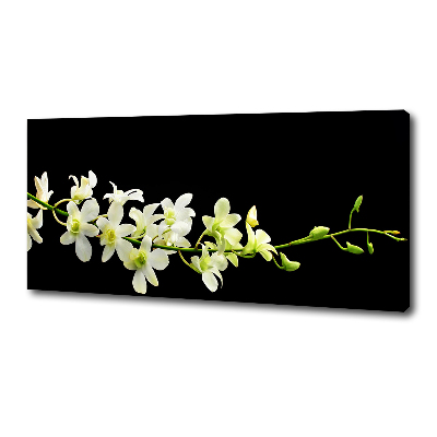 Cuadro canvas moderno de gran formato horizontal Orquídea
