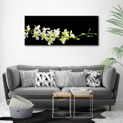 Cuadro canvas moderno de gran formato horizontal Orquídea