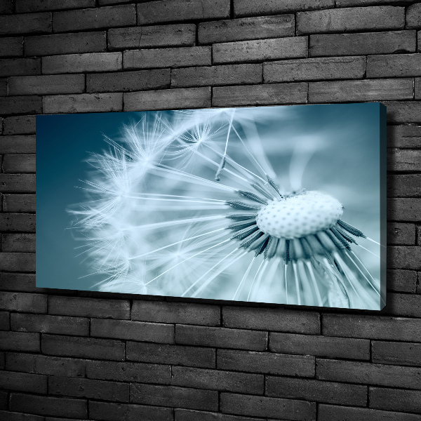 Cuadro canvas moderno de gran formato horizontal Diente de león