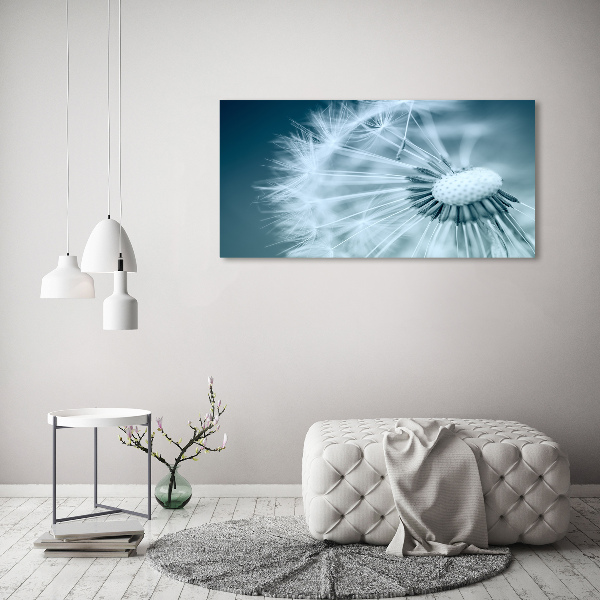 Cuadro canvas moderno de gran formato horizontal Diente de león