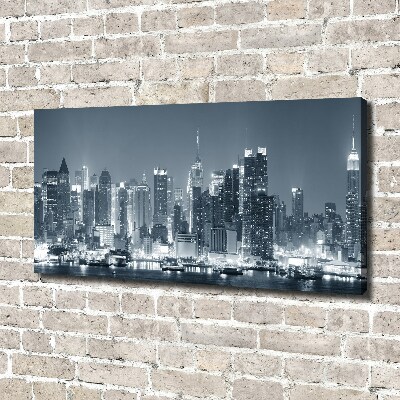 Cuadro canvas con impresión uv duradera horizontal Manhattan Nueva York