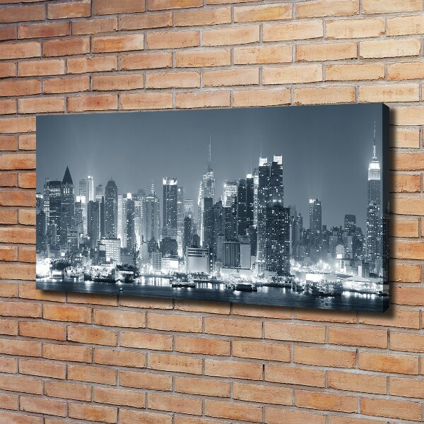Cuadro canvas con impresión uv duradera horizontal Manhattan Nueva York