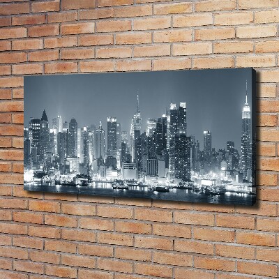 Cuadro canvas con impresión uv duradera horizontal Manhattan Nueva York