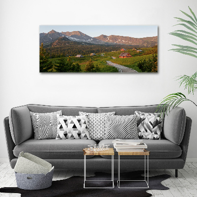 Cuadro canvas con impresión uv duradera horizontal Un claro en los montes Tatra