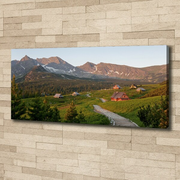 Cuadro canvas con impresión uv duradera horizontal Un claro en los montes Tatra