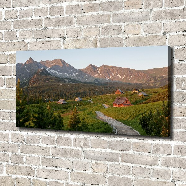 Cuadro canvas con impresión uv duradera horizontal Un claro en los montes Tatra