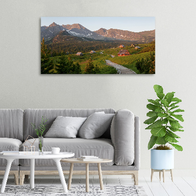 Cuadro canvas con impresión uv duradera horizontal Un claro en los montes Tatra