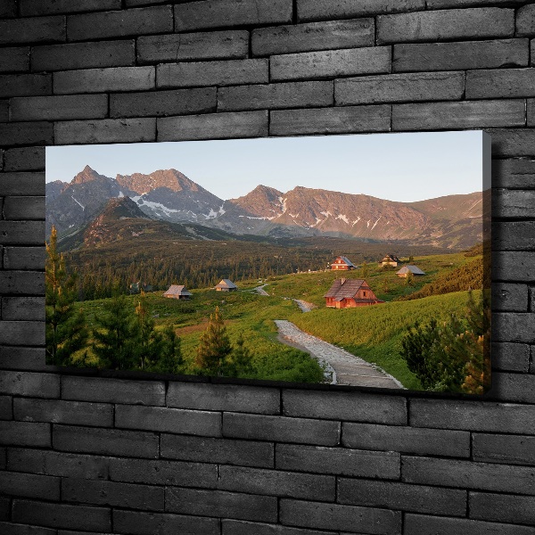 Cuadro canvas con impresión uv duradera horizontal Un claro en los montes Tatra