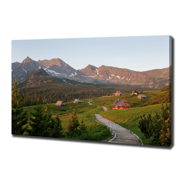 Cuadro canvas con impresión uv duradera horizontal Un claro en los montes Tatra