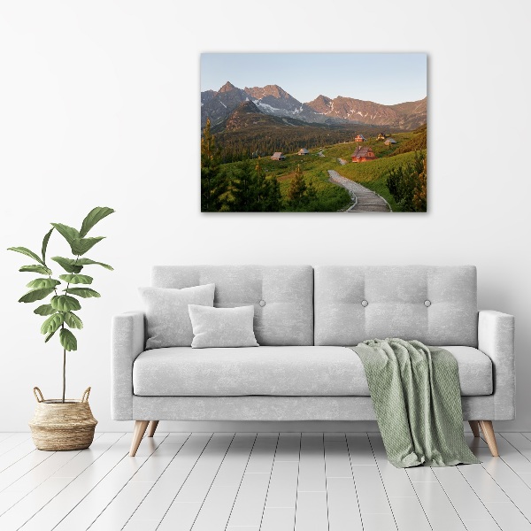 Cuadro canvas con impresión uv duradera horizontal Un claro en los montes Tatra