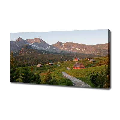 Cuadro canvas con impresión uv duradera horizontal Un claro en los montes Tatra