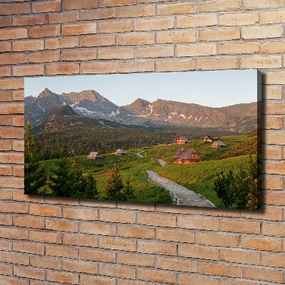Cuadro canvas con impresión uv duradera horizontal Un claro en los montes Tatra