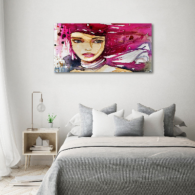 Foto en lienzo con acabado profesional horizontal Mujer abstracta