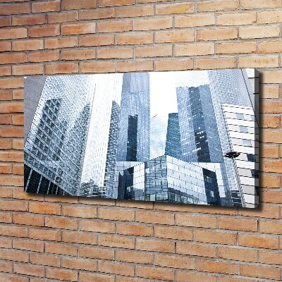 Cuadro canvas moderno de gran formato horizontal Rascacielos