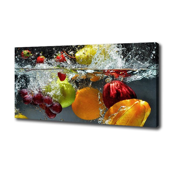 Cuadro canvas con impresión uv duradera horizontal Frutas y verduras
