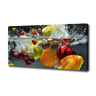 Cuadro canvas con impresión uv duradera horizontal Frutas y verduras