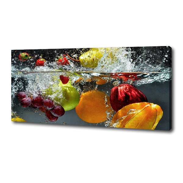 Cuadro canvas con impresión uv duradera horizontal Frutas y verduras