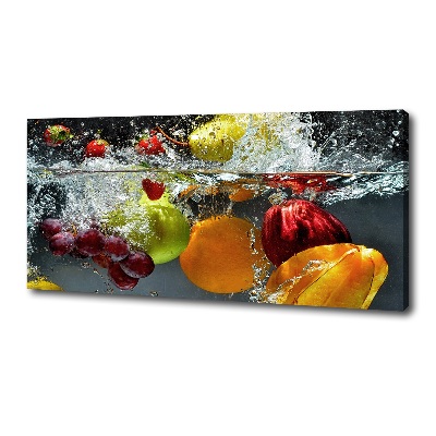 Cuadro canvas con impresión uv duradera horizontal Frutas y verduras