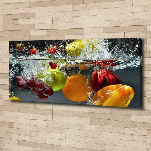 Cuadro canvas con impresión uv duradera horizontal Frutas y verduras