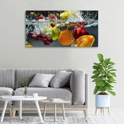 Cuadro canvas con impresión uv duradera horizontal Frutas y verduras