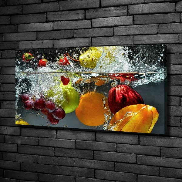 Cuadro canvas con impresión uv duradera horizontal Frutas y verduras
