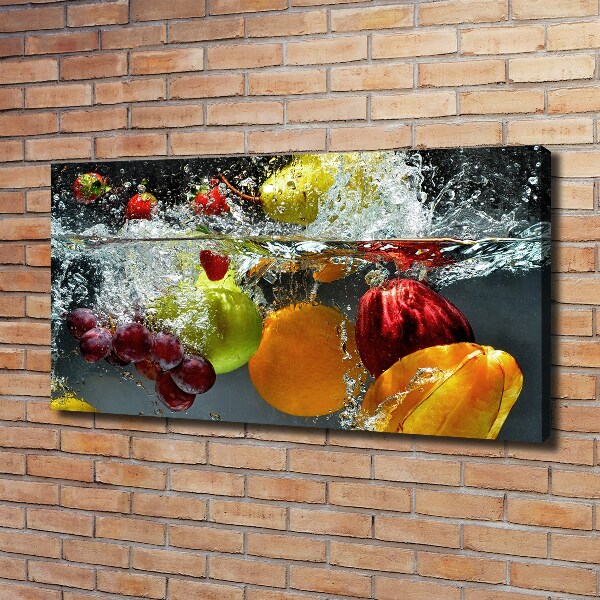 Cuadro canvas con impresión uv duradera horizontal Frutas y verduras