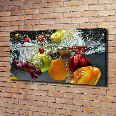 Cuadro canvas con impresión uv duradera horizontal Frutas y verduras