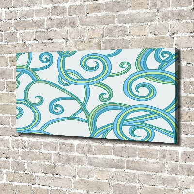 Foto en lienzo con acabado profesional horizontal Espirales abstractas