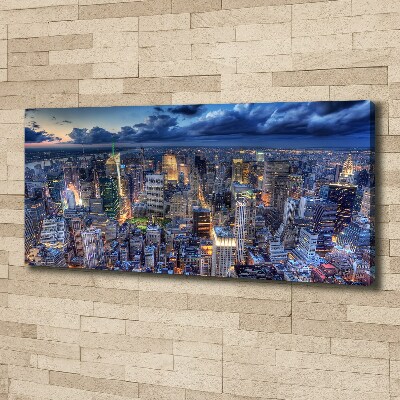 Fotocuadro en lienzo de alta calidad horizontal Vista aérea de Nueva York