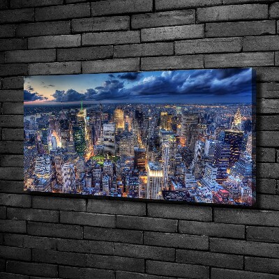 Fotocuadro en lienzo de alta calidad horizontal Vista aérea de Nueva York