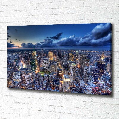 Fotocuadro en lienzo de alta calidad horizontal Vista aérea de Nueva York