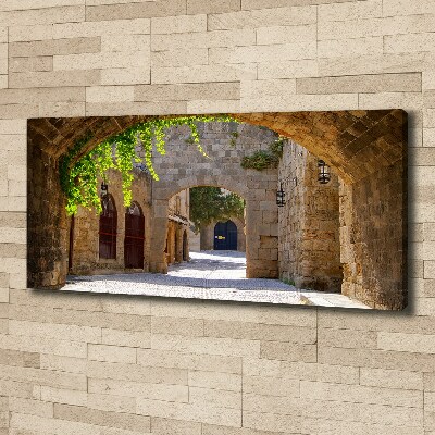Cuadro canvas con impresión uv duradera horizontal Calles con encanto