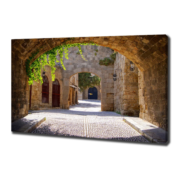 Cuadro canvas con impresión uv duradera horizontal Calles con encanto