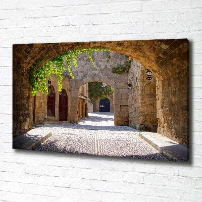 Cuadro canvas con impresión uv duradera horizontal Calles con encanto