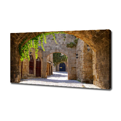 Cuadro canvas con impresión uv duradera horizontal Calles con encanto
