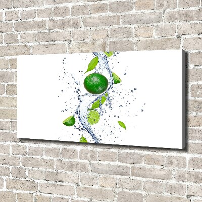 Fotocuadro en lienzo de alta calidad horizontal Limas y agua