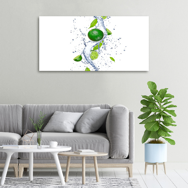 Fotocuadro en lienzo de alta calidad horizontal Limas y agua