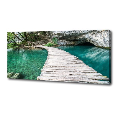 Cuadro canvas con impresión uv duradera horizontal Lagos de Plitvice