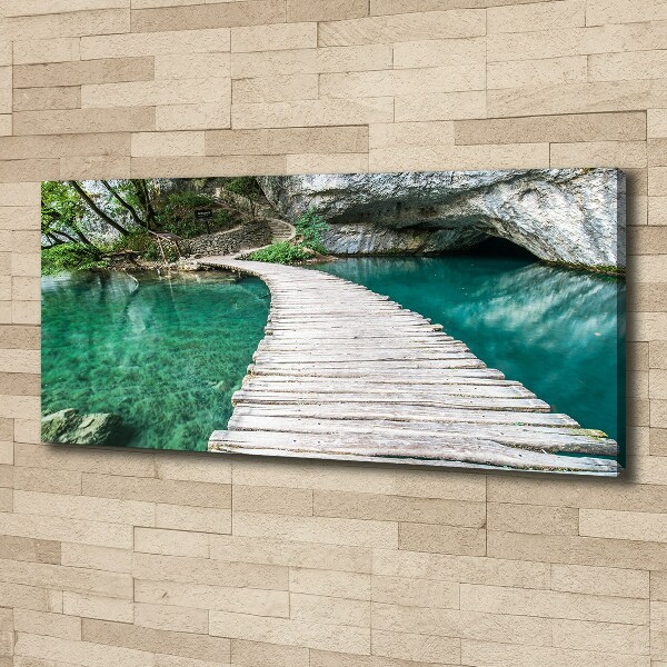 Cuadro canvas con impresión uv duradera horizontal Lagos de Plitvice