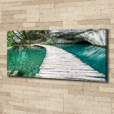 Cuadro canvas con impresión uv duradera horizontal Lagos de Plitvice