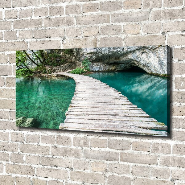 Cuadro canvas con impresión uv duradera horizontal Lagos de Plitvice
