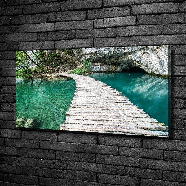 Cuadro canvas con impresión uv duradera horizontal Lagos de Plitvice