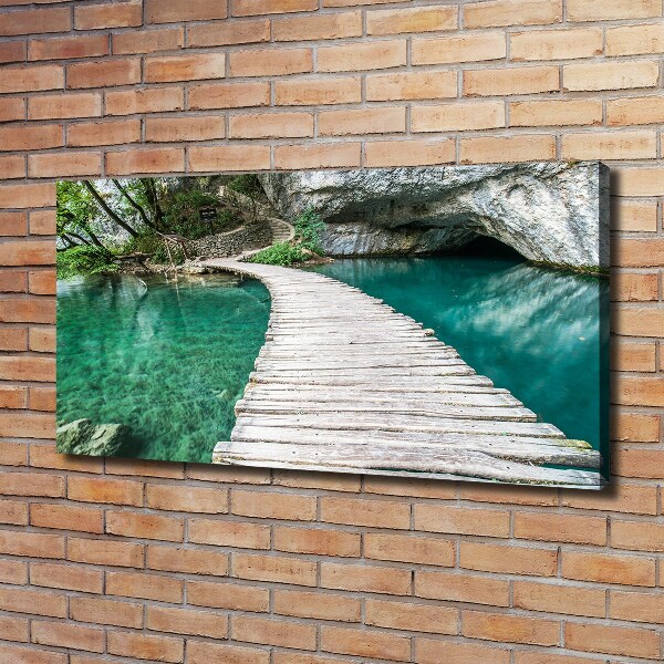 Cuadro canvas con impresión uv duradera horizontal Lagos de Plitvice