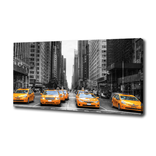 Foto en lienzo con acabado profesional horizontal Taxis de Nueva York