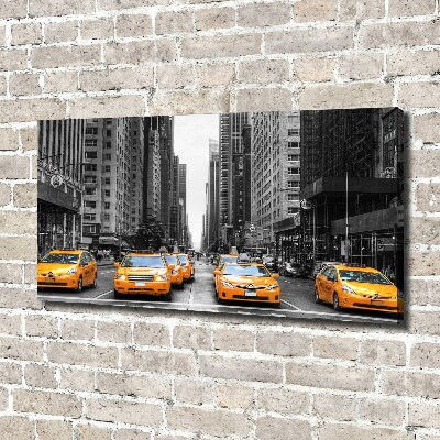 Foto en lienzo con acabado profesional horizontal Taxis de Nueva York
